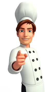 Chef  with pointing