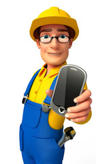 Plumber with mobile