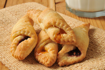 Jam filled pastries