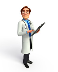 Doctor with notepad