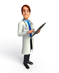 Doctor with ipad