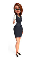 Fototapeta premium Young Business woman hand shake