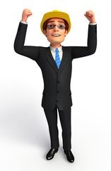 Young Boss with success