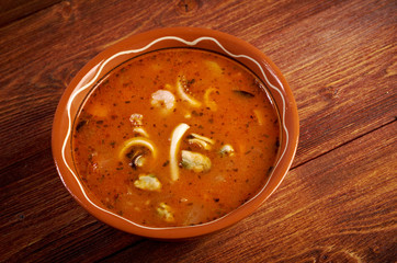 Manhattan clam chowder