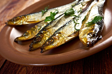 Smoked herring