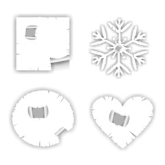 Блокнот. Лист бумаги порваный