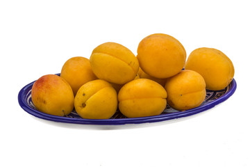 Yellow ripe apricots