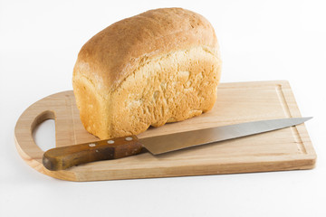 baking on the white background