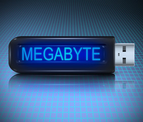 Megabyte concept.