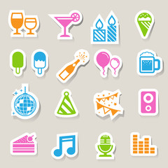 Party and Celebration icon set.