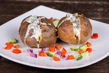 Baked potatoes