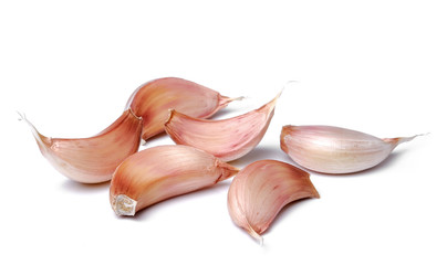 Garlic isolated on white background