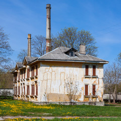 Abandoned house during day