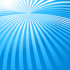 abstract blue background with sun rays