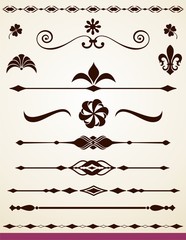 Text and page dividers    , borders and decorations