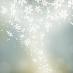 Abstract background with snowflakes