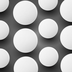 Circles With Shadows - Abstract Background