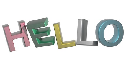 Colorful Hello