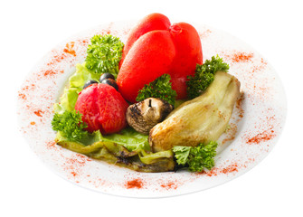 Delicious grilled vegetable