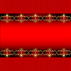 background with a horizontal band with gold ornament