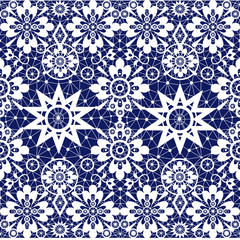 White seamless lace pattern