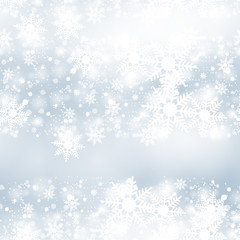 Abstract Christmas background greeting with snowflakes