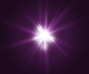 Obraz premium Violet Light Flare