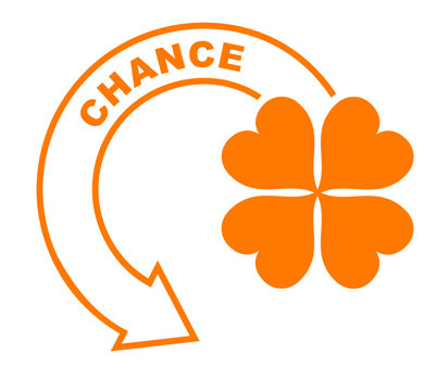 chance fl&egrave;che orange