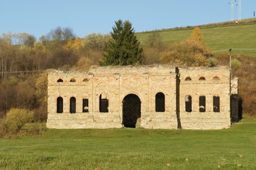 Ruins of ironworks from 19. century in Podbiel, Slovakia