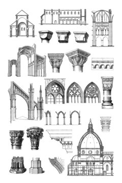 Architecture : Styles (Middle-Ages - Renaissance)