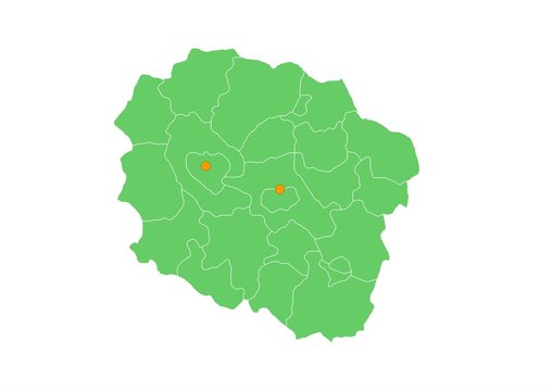 Administracyjna mapa województwa