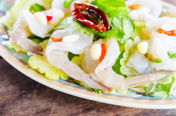 Raw shrimp