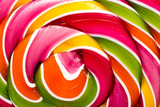 Sweet Lollipop Closeup Details Background