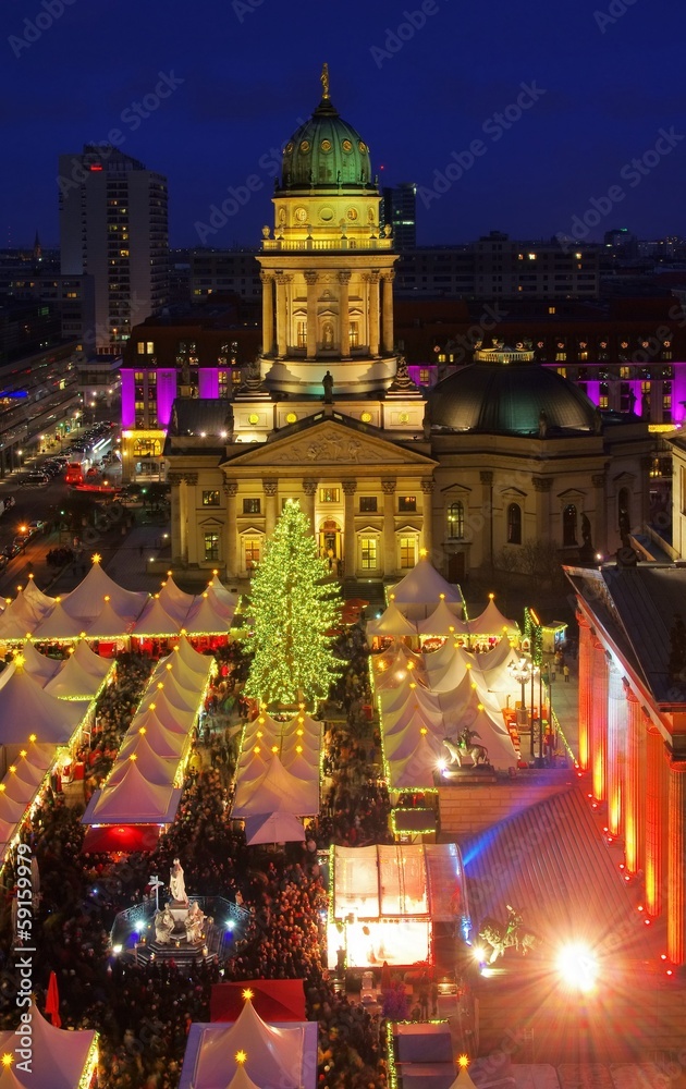 Poster Berlin Weihnachtsmarkt Gendarmenmarkt 21