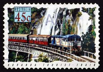 Postage stamp Australia 1993 Kuranda Tourist Train