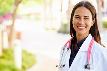 Outdoor Portrait Female Doctor