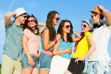 Obraz premium Group of young people