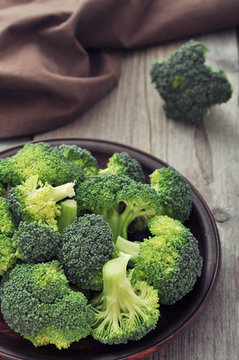 Fresh green broccoli