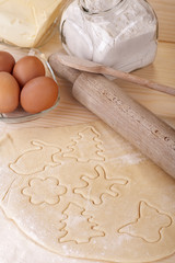 Batter preparation for homemade traditional Christmas cakes