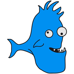 Stupid Crazy Comic Fish