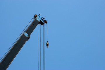 Big crane small hook