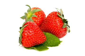 Appetizing fresh sweet strawberry