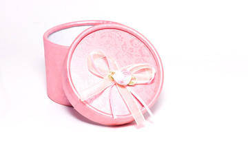 gift box on white paper