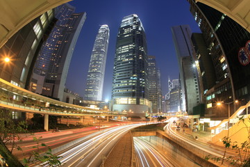 Fototapeta na wymiar cityscape in Hong Kong at night