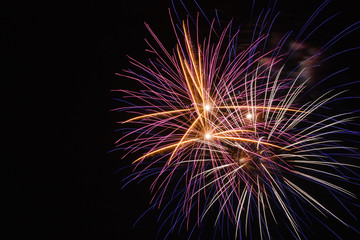 Fototapeta premium Beautiful colorful fireworks