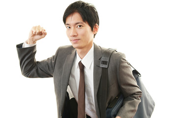 笑顔のビジネスマン