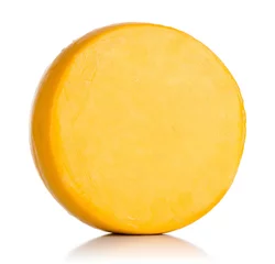Kissenbezug Cheese on white. File contains a path to isolation. © afxhome