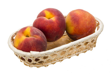 Peaches in the bowl