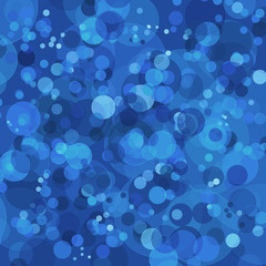 Abstract blue background with bokeh circles