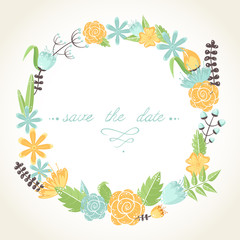Elegant floral congratulation card © Yuzach
